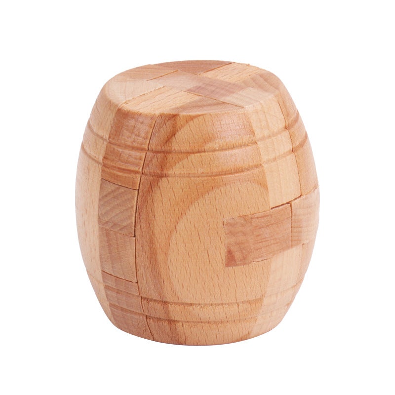 Children'S Educational Gifts Mortise And Tenon Kongming Lock Luban Lock Full Set Of Wooden Year-Old Suit Gift Toys Nostalgic - Image 1